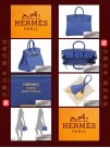 HERMES BIRKIN 25 (Pre-owned) - Bleu electrique, Togo leather, Ghw